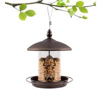Bird Feeders - Hanging Bird Feeder | Weatherproof Bird Seed Hangable Adjustable Chew-Proof Large Capacity Birdfeeders For Bluebirds and Chickadees, Outside Birds