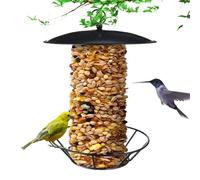 Bird Feeders, Metal Suspending Set, 11.81x9.61in Rustic Heavy Duty Design, Waterproof Sturdy Construction, Outdoor Wildlife Watching for Garden Patio Balcony Backyard