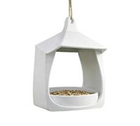 Bird Feeders Outside, Decorative Feeding Station, Small Feeder with Easy, Garden Ornament with Compact Size, Yard Accessory, 3.54x3.54x5.12inches Feeders Choice for Tree Window Backyard Farm