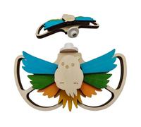 Bird Feeders, Wood Bird Foraging Toys Feeder, Chewable Toy Perch, Hanging Accessory for Parakeet Cockatiel Parrot to Enjoy Treats on Yard Deck Window Garden Porch Balcony Fence