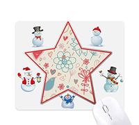 Bird Flowers Plant Paint Christmas Snowman Family Star Mouse Pad