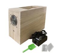 Bird Food Blowing Machine for Parrot Feed, Household Grain Cleaning Winnower Machine Wind Sheller Grain Thrower Screening Machine