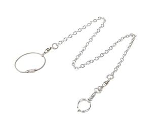 Bird Foot Chain - Stainless Steel Parrot Anklet, Anti-Escape Training Leash with Smooth Rotating Swivel, Sturdy Metal Bird Tether, Ideal for Sparrow Training and Professional Workplace Aviaries