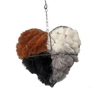 Bird For Nest Décoration de jardin en forme de cœur pour cour, terrasse et balcon avec intégrité minimaliste contemporaine (B)