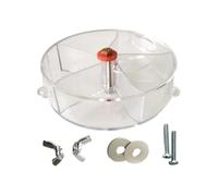 Bird Foraging Toy Feeder Ball, Interactive Parrot Food Wheel with Compartments, Chewing Toy for Training, Mental Enrichment for Birds, Cage Hanging Toys, 5.12x5.12 inches