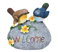 Bird Garden Decor Resin Animal Figurines Signe de Bienvenue pour la pelouse du Patio de Cour