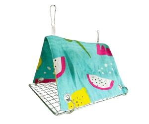 Bird Hammock, Breathable Triangular Parrot Swing Mat for Cage Comfort, Soft Durable Conure Bed, Lightweight Hanging Design, Bird Hammock for Cockatiel Conure Lovebird Canary Finch Cockatoo African