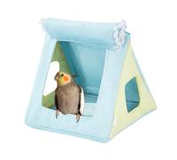 Bird Hammock - Cloth 17x16x15cm | Parakeet Bed And Cockatiel Hut | Four Seasons Parrot House Cage Accessory For Budgies Pivoines Black-Breasted And Small To Medium Birds For Home Pet Room Bedroom Cafe