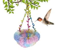 Bird Hammock - Lovebird Snuggle Pad and Winter Warm Plush Nest | Small Animal Cage Accessory for Finch, Macaw, Parakeet, Cockatiel, Cockatoo, Lovebird Indoor Outdoor Bird Nesting Comfort Home