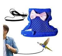 Bird Harness - Adjustable Mesh Vest | Parakeet Conure Flying Rope Leash