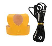 Bird Harness and Leash | 360° Rotating Buckle & 2M Elastic Rope | Artificial Leather Vest for Parrots/Cockatiels/Parakeets | Easy Hook & Loop Design (L)