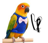 Bird Harness for Conure with Rope - Escape Resistant Lightweight Adjustable