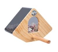 Bird House en Bois - Nichoir Naturel, recueil de Reproduction Facile Propre, Habitat de pinsons | Boîte d'entrée de parakete Claire pour Oiseau Sauvage Perroquet extérieur abri Jardin