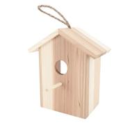 Bird House for Window - Wooden Bird Cottage Box with Clear Window, Cedar Outdoor Nesting Box with Suction Cup, Outside Hanging Birdhouse for Tree Balcony Garden Backyard, Designed for Birdwatching