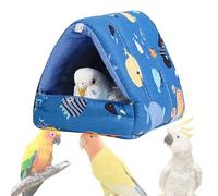 Bird House - Lit chaud en peluche suspendu, avec coussin, nid doux, pour tourtereaux perruches | Accessoire de sac de couchage suspendu confortable pour cage, confort thermique hivernal, jouet câlin