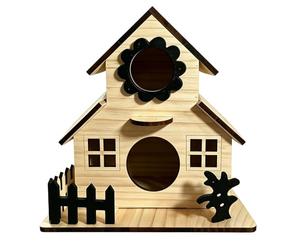 Bird Houses for Outside - 21.5x20.5x12.5cm Multiple Hole Weather Resistant Shelter | Backyard Wild Bird House | for Finch Bluebird Hummingbird Garden Balcony Patio Courtyard Backyards