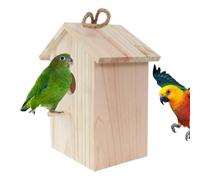 Bird Houses - Wooden Transparent Window Bird Box, Clear Window, Suction Cup | Outdoor Nesting is Perfect for Outdoor Garden Patios and is Ideal for Birdwatching Enthusiasts