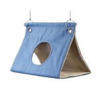 Bird Hut Nest House - Polaire Hanging Parrot Cave Shelter | Winter Warm snugle Bed for Quaker, Parrotlet, Budgei, Canary, Finches, Small Pet Birds, Soft Plush Tent Hammock for Cage Resting and Privacy