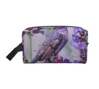 Bird in Outdoor Trousse de maquillage légère et compacte avec poignée pour maquillage, articles de toilette et gadgets, organiseur de maquillage pour voyage, école, travail, blanc, Taille unique