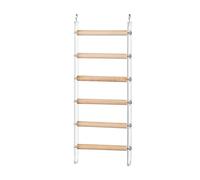 Bird Ladder - Accessoires Cage Calculer perché | Jeux d'escalade à l'échelle d'entraînement avec un crochet rotatif à 360 ° pour perruches, perroquets, cacatoès et tourtereaux