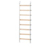 Bird Ladder - Accessoires Cage Calculer perché | Jeux d'escalade à l'échelle d'entraînement avec un crochet rotatif à 360 ° pour perruches, perroquets, cacatoès et tourtereaux