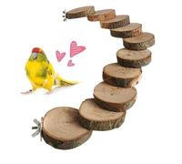 Bird Ladder -Versatile Cage Accessories - 45x18x5.7cm Bird Perches,for Parakeets Cockatiels Pet Supplies and Accessories Finches Home Alone Time Boredom Prevention Mental Stimulation