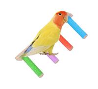 Bird Ladder, Wooden Climbing Ladder, Heavy Duty Multifunctional Claw Sharpening Tools, Interactive Crate Accessories for Parakeet, Conures, Lovebird, Sturdy Design for Exercise
