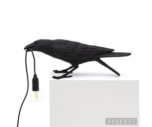 Bird Lamp Playing black lampe Seletti - 8008215147369