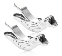 Bird Lemon Squeezer, 2pcs en acier inoxydable au citron au citron vert, oiseau manuel avec bec versant, vert portable pour, agriculteur manuel