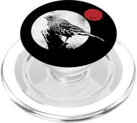 Bird Matching Red Moon Style Murakami PopSockets PopGrip pour MagSafe