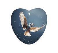 Bird Migration Désodorisant de voiture à suspendre, tablettes d'aromathérapie de voiture parfumées longue durée, cartes parfumées forme d'amour pour véhicules, chambre à coucher, armoire, style blanc