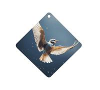 Bird Migration Désodorisant de voiture à suspendre, tablettes d'aromathérapie de voiture parfumées longue durée, cartes parfumées au losange pour véhicules, chambre à coucher, armoire, style gris