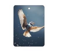 Bird Migration Désodorisant de voiture à suspendre, tablettes d'aromathérapie parfumées longue durée, cartes parfumées carrées pour véhicules, chambre à coucher, armoire, style blanc