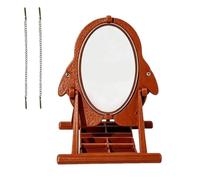 Bird Mirror for Cage Parrot Swing Stand Toy Playing | Bird Mirror with Feeder Perch for Cockatiels Conures Finch Budgies Training Exercise Climbing