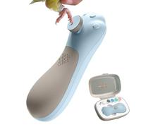 Bird Nail Grinder - Quiet Electric Claw Trimmer, 6 Replacement Heads Medium Size Pet Nail Clipper with for Small Birds Cockatiels Budgies Lovebirds, and Metal Material Pet Grooming Accessory