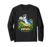 Bird Nerd Jumelles pour Observer Les geais Bleus Manche Longue
