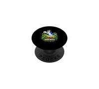 Bird Nerd Jumelles pour Observer Les geais Bleus PopSockets PopGrip Adhésif