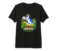 Bird Nerd Jumelles pour Observer Les geais Bleus T-Shirt Haut de Gamme