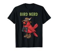 Bird Nerd Rouge Cardinal Observation des Oiseaux Oiseaux Oiseaux T-Shirt