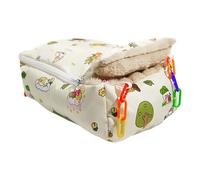 Bird Nest - Coton peluche 20 x 15 x 10 cm, nid de parakeet, lit de couchage chaud pour l'hiver | Design de cage à fermeture éclair douce, hamac, lit de couchage pour oiseaux, pour cockatiel, conure