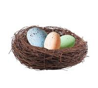 Bird Nest Decoration - Spring Christmas Tree Ornaments, Country Style Simulation, Vine Brown, Rattan Easter Accessories for Home, Courtyard, Jungle Safari Party Decorations Wedding, Christmas