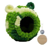 Bird Nest for Cage - 18cm Soft Velvet Sleeping Hut, Small Bird House, Comfortable Warm Parrot Nest, Hanging Aviary Accessory | Winter Birds Hut for Parrots Canaries Budgies Home Cage