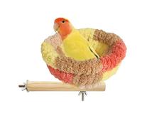 Bird Nest for Cage, Flannel Canary Perch Toy and Warm Bed, Soft Nesting Accessory, Perfect for Cockatiel, Parrot, Macaw, Lovebird, Finch, African Grey, Cockatoo, Pet Cage Supplies, 6.69 in