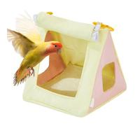 Bird Nest Hammock, Soft Plush Parakeet Hut, 6.69 inches Cozy Design, Cockatiel Hanging Bed for Cage, Warm Four Season Shelter, Budgies, Lovebirds, Parrotlets