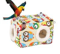 Bird Nest House - Cozy Winter Bird Snuggle Hut | Lit De Nidification Suspendue En Lavage Doux, Fil De Capuchon Pour Petits Perroquets, Cockatiel, Pigeons, Perruches, Abri De Repos Intérieur