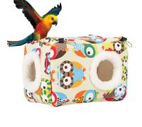 Bird Nest House - Cozy Winter Bird Snuggle Hut | Lit De Nidification Suspendue En Lavage Doux, Fil De Capuchon Pour Petits Perroquets, Cockatiel, Pigeons, Perruches, Abri De Repos Intérieur