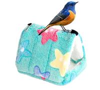 Bird Nest House Winter - 5.5x4.7inch Warmparrothideouts, Comfortable Hammock House, Long Lasting Small Animal Cave | Suitable for Hamster Lovebird Cage Accessory Shelter Indoor Outdoor Pet Toy