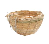 Bird Nest on Cage, Hand-Woven Natural Birds Nest for Sleeping, Laying, and Breeding, Pet Accessories for Tree, Aviary, Outdoor Garden, Patio, Lawn, Or Winter Shelter, 3.94x2.36 inches