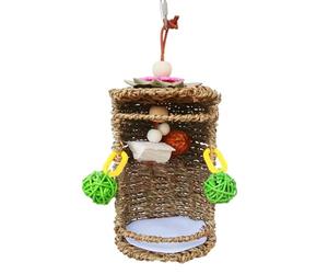 Bird Nest Snuggle Hut - Parrots Hammock Cave Tent Toy, Breathable Hanging
