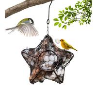 Bird Nesting Material - Hanger Star, Shape Tool Professional Refillable Woven Propagation Habitat Shelter | Outdoor Garden Backyard Patio Porch Balcony Terrace for Park Forest Home Yard